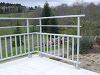 Barrières garde corps pour balcon en aluminium