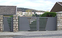 Portail & portillon pivotant MILLENIUM M 512 - lames dse 80 mm